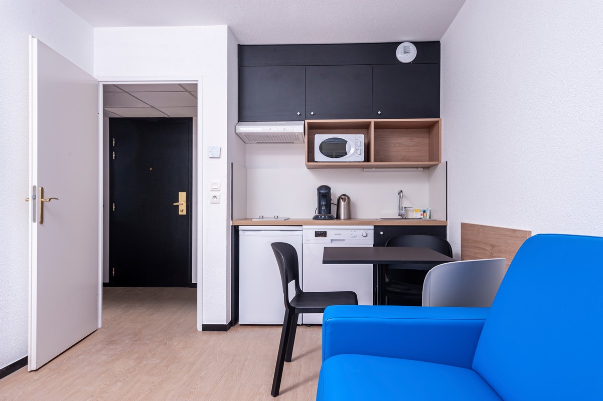 1- Residence Grenoble T2 Cuisine